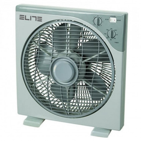 Вентилатор Elite EFB-0445, 40W, 30 см, 3 скорости, 5 перки, Осцилация, Таймер, Бял