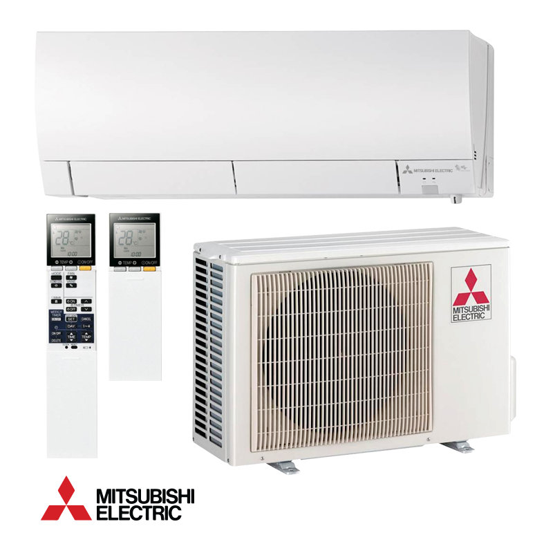 Инверторен климатик Mitsubishi Electric MSZ-FH35VE/MUZ-FH35VE, 12000 BTU, 25 м2, A+++/A+++, Plasma Quad филтър, 3D i-see сензор, R-410A, Бял