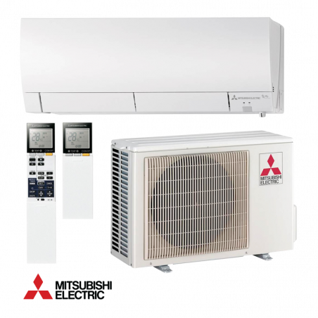 Инверторен климатик Mitsubishi Electric MSZ-FH35VE/MUZ-FH35VE, 12000 BTU, 25 м2, A+++/A+++, Plasma Quad филтър, 3D i-see сензор, R-410A, Бял