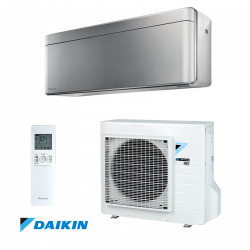 Инверторен климатик Daikin Stylish FTXA35BS/RXA35A, 12000 BTU, 25 м2, A+++/A+++, Wi-Fi, R-32, Сребрист