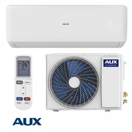 Инверторен климатик AUX Freedom ASW-H24F7B4/FAR3DI-B9, 24000 BTU, 44 м2, А++, R-32, Бял