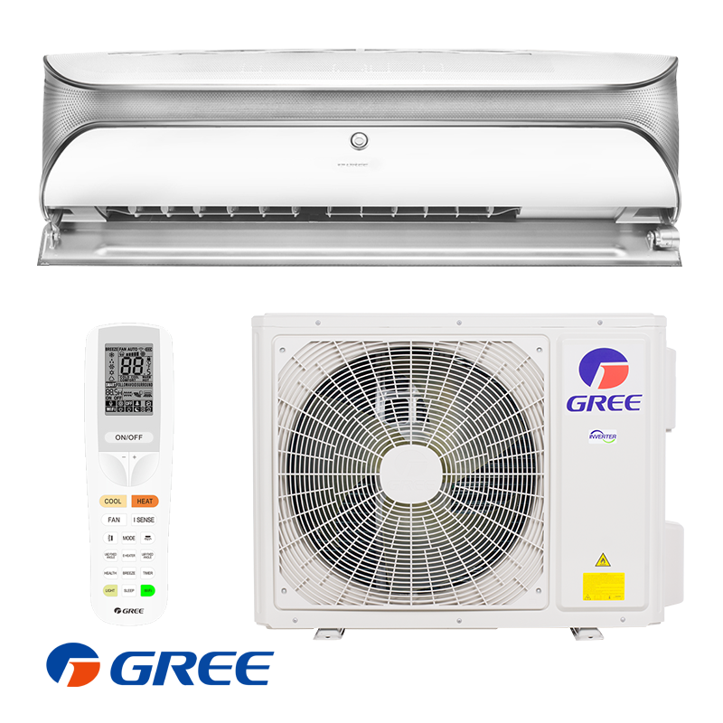 Инверторен климатик Gree Soyal II GWH18AKCXF-K6DNA1A, 18000 BTU, 37 м2, А++, Wi-Fi, R-32, Бял/сив