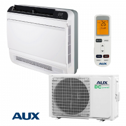 Инверторен климатик AUX AMCO-H18/4R3A + AM2-H18/4DR3S, 18000 BTU, 38 м2, A++, Подово тяло, R-32, Бял