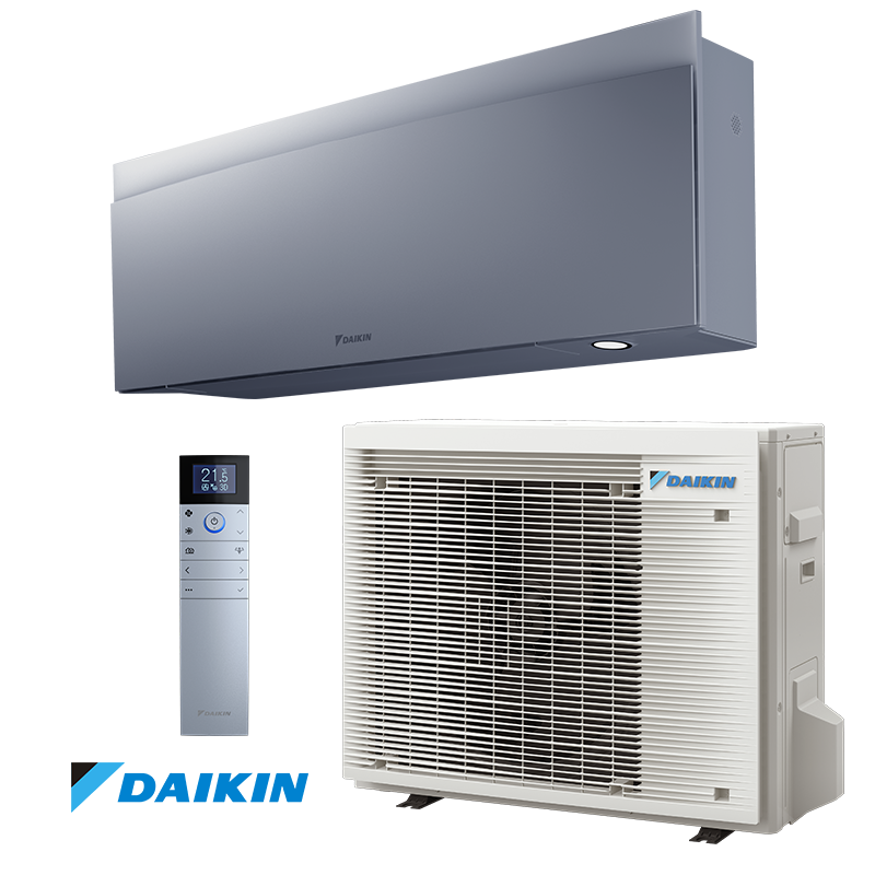Инверторен климатик Daikin Emura 3 FTXJ50AS + RXJ50A, 18000 BTU, 36 м2, А++, Wi-Fi, R-32, Сив