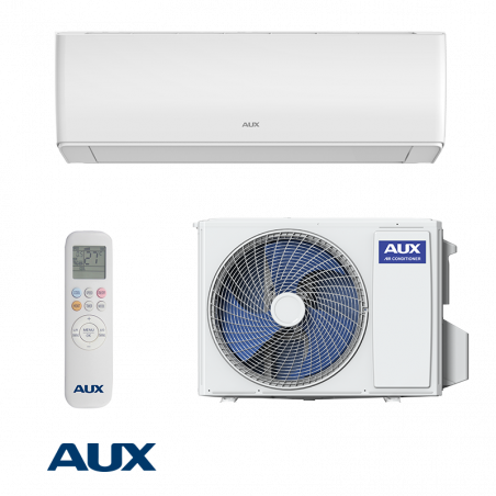 Инверторен климатик AUX Halo ASW-H09B6B4/HAR3DI-D0, 9000 BTU, 20 м2, A+++, Wi-Fi, R-32, Бял