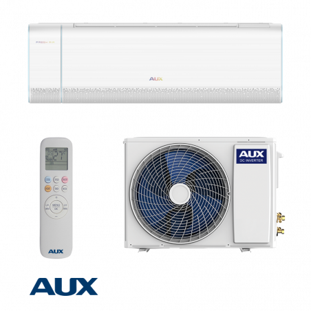 Инверторен климатик AUX Q-Plus ASW-H09B6C4/BQAR3DI-C1, 9000 BTU, 19 м2, А++, Wi-Fi, R-32, Бял