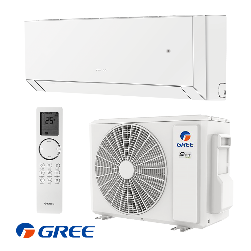Инверторен климатик Gree Clivia GWH24AUDXF-K6DNA2A, 24000 BTU, 47 м2, А++, Wi-Fi, R-32, Бял