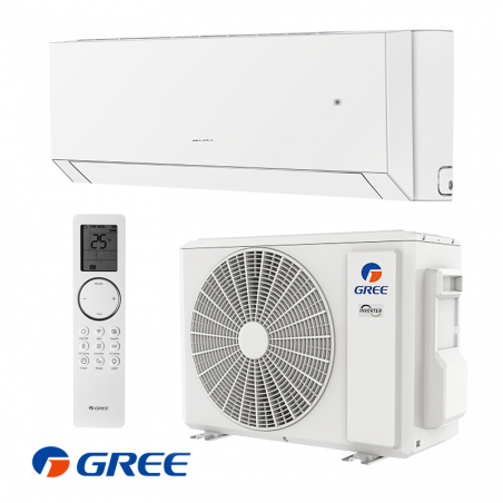 Инверторен климатик Gree Clivia GWH24AUDXF-K6DNA2A, 24000 BTU, 47 м2, А++, Wi-Fi, R-32, Бял