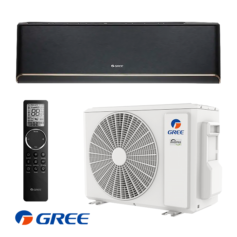 Инверторен климатик Gree Airy GWH24AVEXF-K6DNA1A - черен