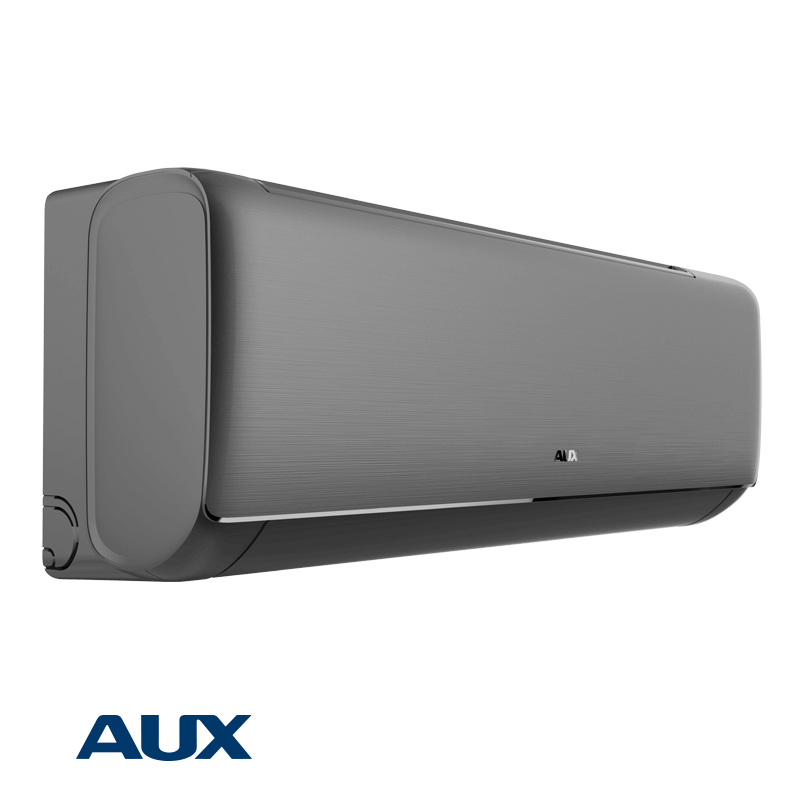 Инверторен климатик AUX New-Q ASW-H12C5A4/QFR3DI-C0, 12000 BTU, 25 м2, A++, Wi-Fi, R-32, Черен