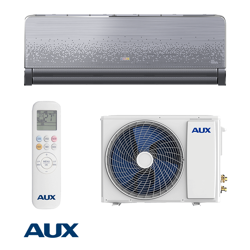 Инверторен климатик AUX C-PRO ASW-H09B6A4/FQA800R3DI-D0, 9000 BTU, 21 м2, A+++, Wi-Fi, R-32, Сив