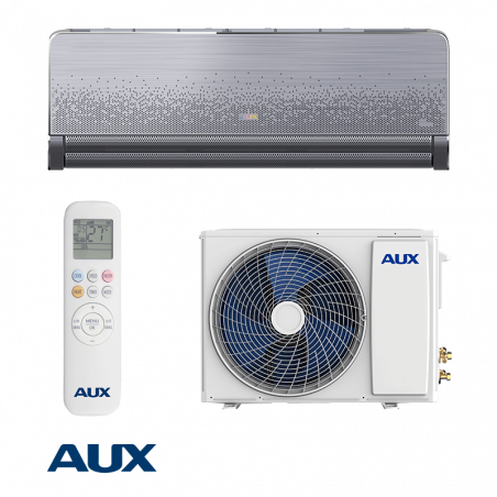 Инверторен климатик AUX C-PRO ASW-H09B6A4/FQA800R3DI-D0, 9000 BTU, 21 м2, A+++, Wi-Fi, R-32, Сив