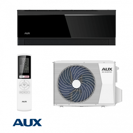 Инверторен климатик AUX C Comfort ASW-H09B7A4/CBR3DI-C3, 9000 BTU, 21 м2, А+++, Wi-Fi, R-32, Черен