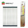 Постелка за сушене на съдове Kinghoff KH 1903, 45х32 см, Устойчива на корозия, Силиконви краища, Неплъзгаща се, Сгъваема, Инокс/сив