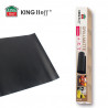 Комплект 3 бр подложки за печене Kinghoff KH 1920, За барбекю/скара, PTFE незалепващо покритие, 40х33 см, Устойчива до 200C, Черен