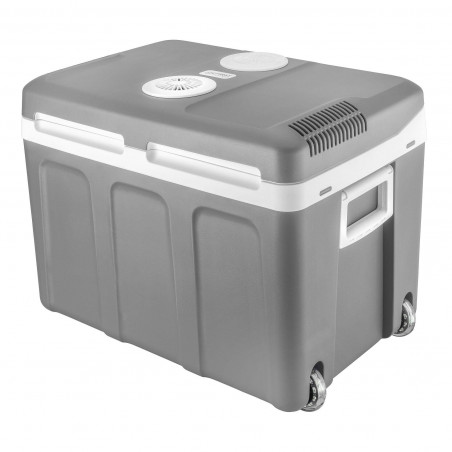 Електрическа хладилна чанта First Austria FA-5170-2-USB, 58W, 40 л, Клас F, 240/12V, USB, Вътрешна организация, Сив/бял