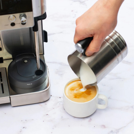 Кафеавтомат 3в1 Ninja Luxe Café Premier ES601, 1650W, 15 bar, 2л, Barista Assist, Безконтактно текстуриране, 4 режима, 3 темп. настройки, Инокс/черен