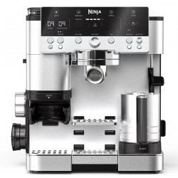 Кафеавтомат 3в1 Ninja Luxe Café Premier ES601, 1650W, 15 bar, 2л, Barista Assist, Безконтактно текстуриране, 4 режима, 3 темп. настройки, Инокс/черен