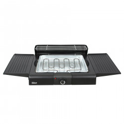 Електрическа скара на стойка Zilan ZLN 3789, 2400W, 43х28 см, Ветрозащита, Регулиране на решетката, Черен