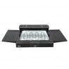 Електрическа скара на стойка Zilan ZLN 3789, 2400W, 43х28 см, Ветрозащита, Регулиране на решетката, Черен