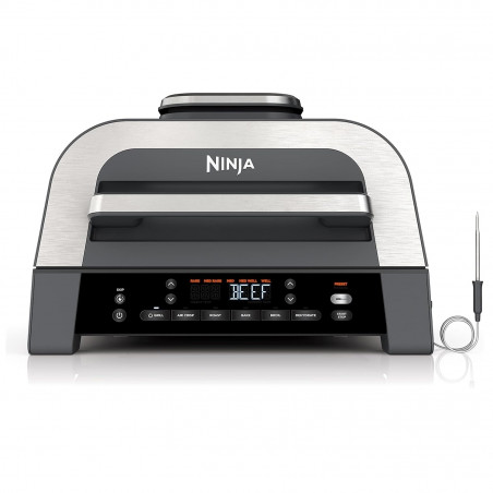 Електрическа скара 6в1 Ninja Foodi Smart DG551EU, 1760W, 6 режима на готвене, Фритюрник 4 л, Съд за готвене 4 л, Грил, 260C MAX, Инокс/черен
