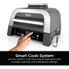 Електрическа скара 6в1 Ninja Foodi Smart DG551EU, 1760W, 6 режима на готвене, Фритюрник 4 л, Съд за готвене 4 л, Грил, 260C MAX, Инокс/черен