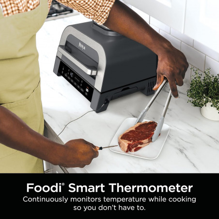 Електрическа скара 6в1 Ninja Foodi Smart DG551EU, 1760W, 6 режима на готвене, Фритюрник 4 л, Съд за готвене 4 л, Грил, 260C MAX, Инокс/черен