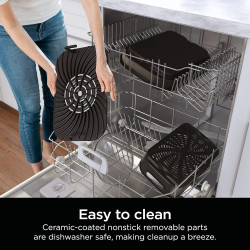 Електрическа скара 6в1 Ninja Foodi Smart DG551EU, 1760W, 6 режима на готвене, Фритюрник 4 л, Съд за готвене 4 л, Грил, 260C MAX, Инокс/черен