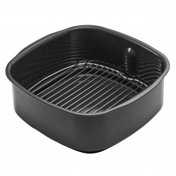 Фритюрник с горещ въздух и грил 5в1 Ninja Foodi Smart EG351EU, 1760W, 5.7 л, До 4 порции, 5 режима, Cyclonic Air, Smart Cook, Керамично покритие, Черен/инокс