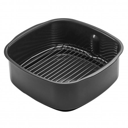 Фритюрник с горещ въздух и грил 5в1 Ninja Foodi Smart EG351EU, 1760W, 5.7 л, До 4 порции, 5 режима, Cyclonic Air, Smart Cook, Керамично покритие, Черен/инокс
