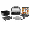 Фритюрник с горещ въздух и грил 5в1 Ninja Foodi Smart EG351EU, 1760W, 5.7 л, До 4 порции, 5 режима, Cyclonic Air, Smart Cook, Керамично покритие, Черен/инокс