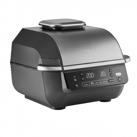 Фритюрник с горещ въздух и грил 5в1 Ninja Foodi Smart EG351EU, 1760W, 5.7 л, До 4 порции, 5 режима, Cyclonic Air, Smart Cook, Керамично покритие, Черен/инокс