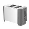 Тостер за хляб Rosberg R51440GS, 700W, 2 филии, 6 нива, Ненагряваща се външна повърхност, Бял/сив