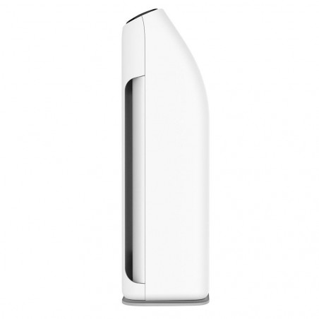 Пречиствател за въздух Attractive Oberon 320, 80W, За до 60 м2, 320 м3/ч, 3 скорости, Wi-Fi, Йонизация, Интелигентни сензори, Дистанционно, Тъчскрийн, Бял/черен