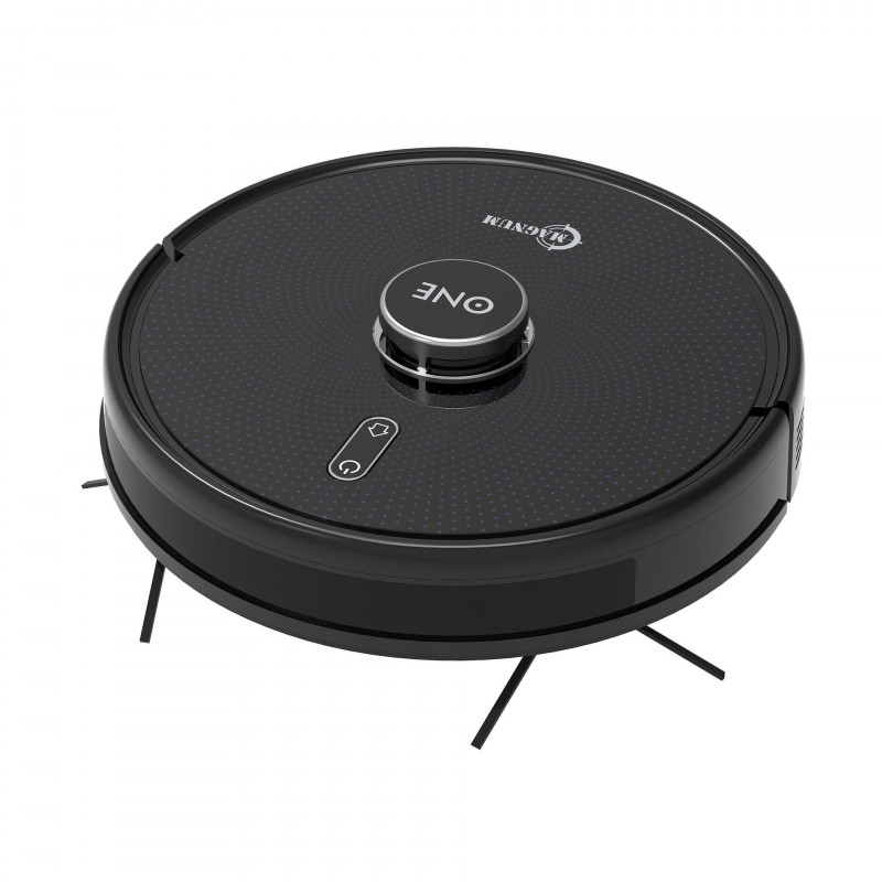 Прахосмукачка робот MAGNUM ONE, 30 W, 2700 Pa, Сухо и мокро почистване, 3-степенна филтрация, Wi-Fi, Гласов контрол, Черен