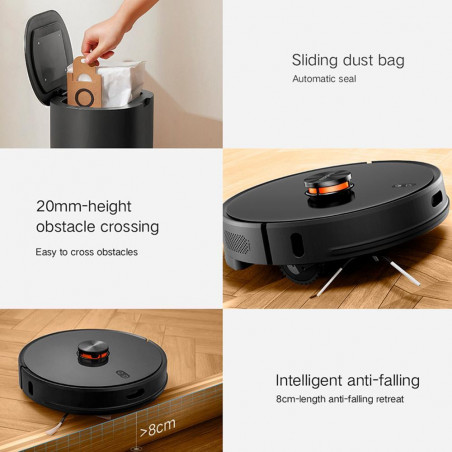 Прахосмукачка робот Xiaomi LYDSTO R1 Pro, 50W, Li-ion 5200 mAh, 3000 Pa, Wi-Fi, Мокро/сухо, Автоматично събиране на отпадъци, Автономия до 200 мин, Бял