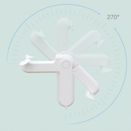 Вентилатор, фенерче и преносима батерия 3в1 Thermo Xiaomi, 4х3.3х12 см, Бял
