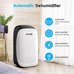 Влагоабсорбатор Attractive TRITON 10, 175W, 1.8 л, 10л/24ч, R290, Таймер, Автоматичен дефрост, Сензор за влажност, Бял/черен