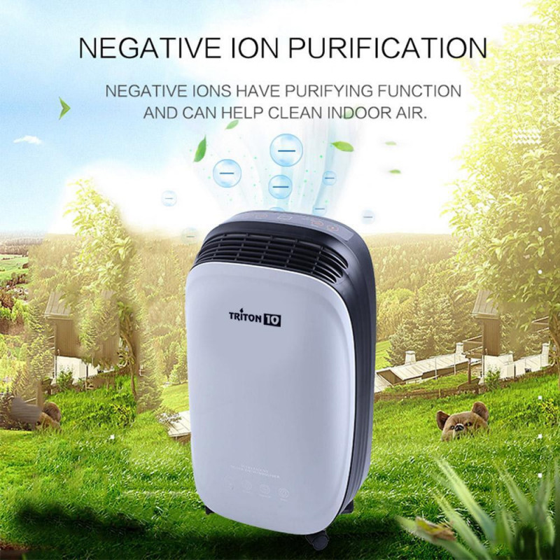 Влагоабсорбатор Attractive TRITON 10, 175W, 1.8 л, 10л/24ч, R290, Таймер, Автоматичен дефрост, Сензор за влажност, Бял/черен