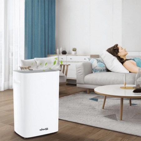 Влагоабсорбатор Attractive TRITON 20, 340W, 2.5 л, До 24л за 24ч, R290, Таймер, Автоматичен дефрост, Сензор за влажност, Бял