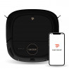 Прахосмукачка робот Tecbot M1, Li-ion 5200 mAh, 4000 Pa, 0.5 l, HEPA, Wi-Fi, Автономност до 160 мин, Подомиячка със самопочистващ моп, Черен
