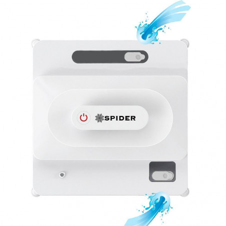 Робот за почистване на прозорци Spider SPRAY 2, 75W, 50 мл, 3800Pa, 3 модела за движене, Вградена батерия, Спрей функция, Бял