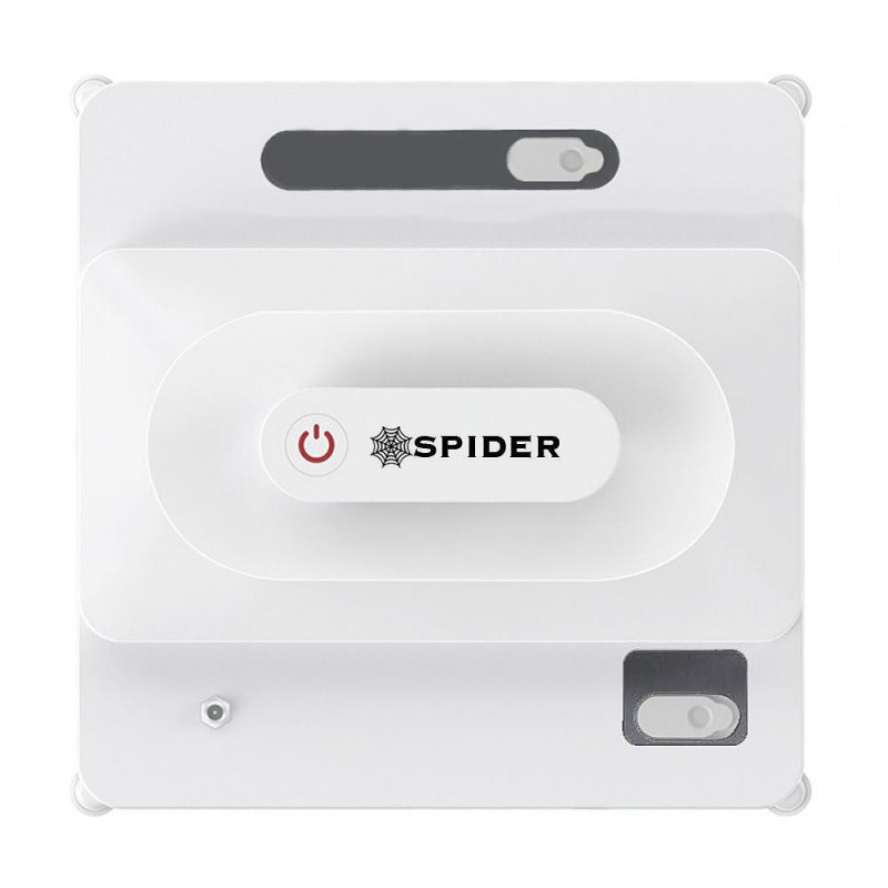 Робот за почистване на прозорци Spider SPRAY 2, 75W, 50 мл, 3800Pa, 3 модела за движене, Вградена батерия, Спрей функция, Бял