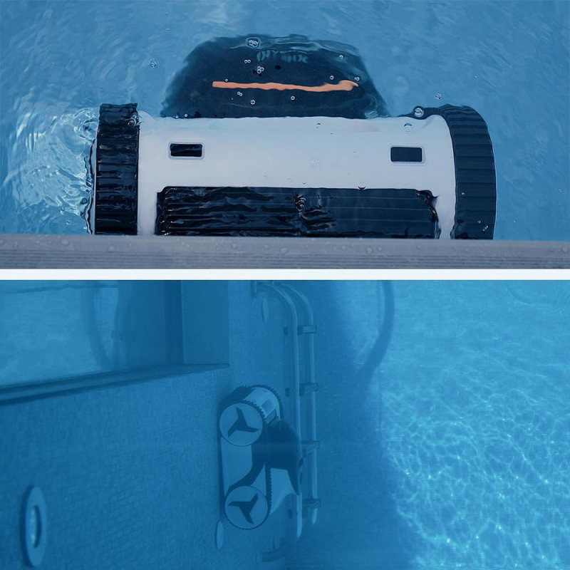 Безкабелен робот за почистване на басейн Fairland X-Warrior X60, 110W, 10 Ah, SMART, За до 200 м2, Автономия до 6 часа, Full-Inverter, 3D S Path, Бял