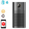 Пречиствател за въздух Attractive OBERON 520, 50W, За до 62 м2, Wi-Fi, 5 скорости, Таймер, Нощен режим, Дистанционно, Интелигентен сензор за замърсяване, Тъмносив