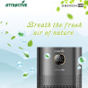 Пречиствател за въздух Attractive OBERON 520, 50W, За до 62 м2, Wi-Fi, 5 скорости, Таймер, Нощен режим, Дистанционно, Интелигентен сензор за замърсяване, Тъмносив