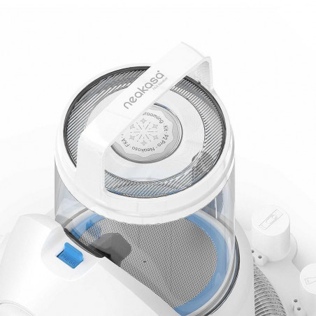 Уред за подстригване на домашни любимци NEAKASA P2 Pro, 400W, 10500 Pa, 2 л, 5 накрайника, 3 нива на засмукване, Бял