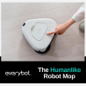 Робот за миене на подове Everybot TS300,  27W, 300 мл, Мокро/Сухо, Автономност до 200 мин, 6 режима, Сензор против падане/блъскане, Бял