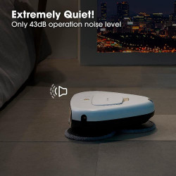 Робот за миене на подове Everybot TS300,  27W, 300 мл, Мокро/Сухо, Автономност до 200 мин, 6 режима, Сензор против падане/блъскане, Бял