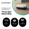 Робот за миене на подове Everybot TS300,  27W, 300 мл, Мокро/Сухо, Автономност до 200 мин, 6 режима, Сензор против падане/блъскане, Бял